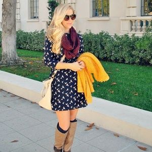 Bar III bird print dress